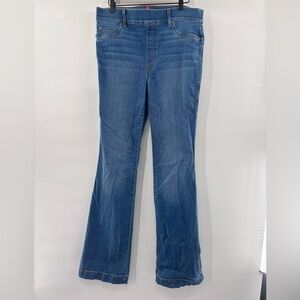 SPANX EveryWear Collection Blue Flare High Rise Pull On Women's Jeans Size XL